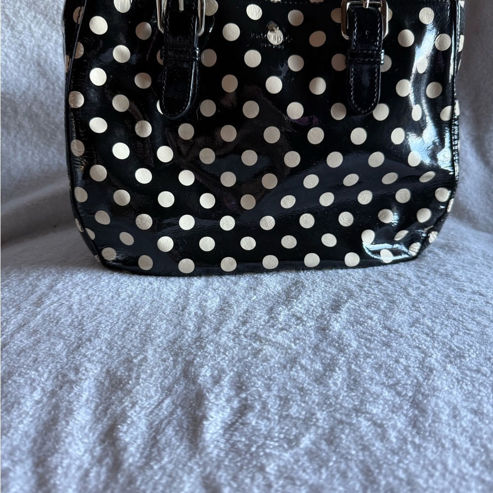Kate Spade Black and Cream Polka Dot Shoulder Bag